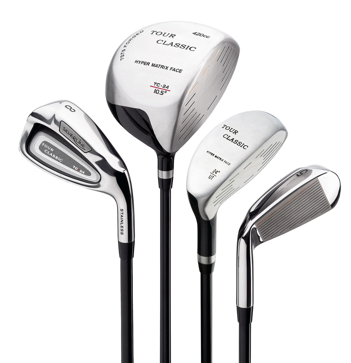 Silverline Tour Classic TC-24 complete men's golf set - right-handed