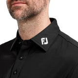 Footjoy Thermolite lange mouwen golfpolo | kleur: Zwart