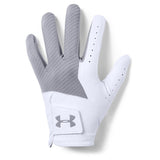 Under Armour Medal Hommes gant de golf (blanc-argent)