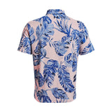 Under Armour Playoff 2.0 heren golfpolo shirt (Red Tint-Victory Blue-Academy)