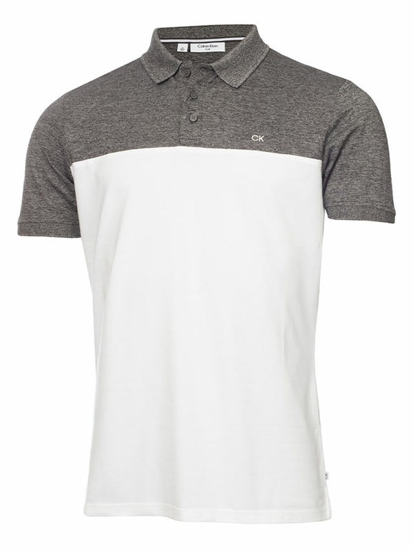 Calvin Klein heren golfpolo shirt | kleur: Grijs-wit