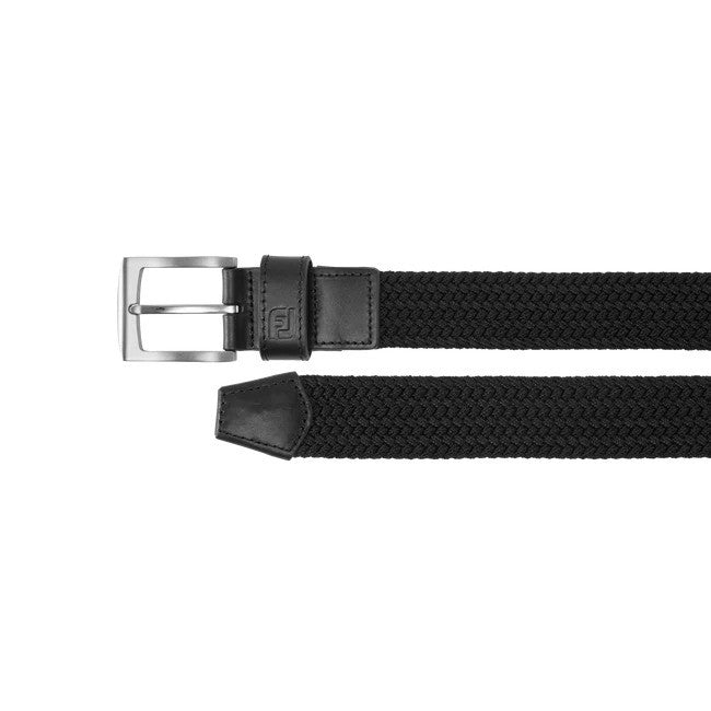 Footjoy geweven riem - golfriem | kleur: Zwart