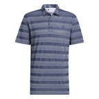 Adidas Striped men's golf polo shirt (navy blue-grey)