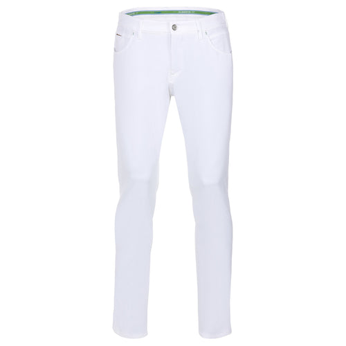 Alberto Robin-G 3x Dry Cooler tapered fit heren golfbroek | kleur: Wit