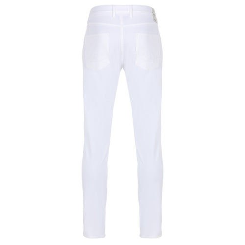 Alberto Robin-G 3x Dry Cooler tapered fit heren golfbroek | kleur: Wit