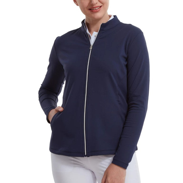 FootJoy Full-Zip midlayer - dames golfvest | kleur: Marineblauw
