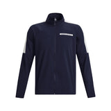 Under Armour Windstrike Full zip- golf wind jacket (marineblauw-wit)