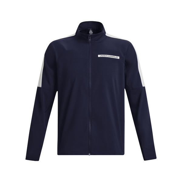 Under Armour Windstrike Full zip- golf wind jacket (marineblauw-wit)