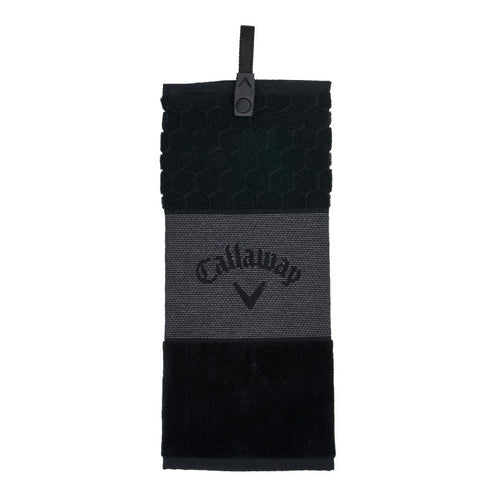 CALLAWAY TRI-FOLD golf handdoek | kleur: Zwart