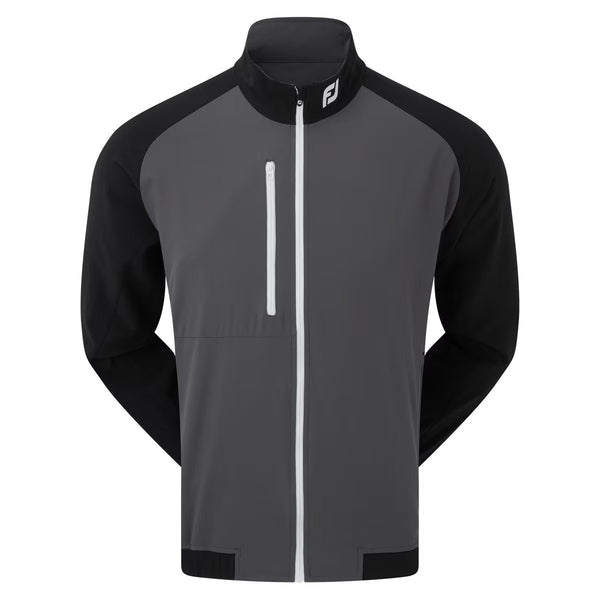 Footjoy Elements Packable Full zip- golf wind jacket | kleur: Zwart-grijs