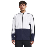 Under Armour Stormproof Jacket 3.0 - golf regenjas (wit-marineblauw)