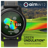 Golfbuddy aim W12 golfhorloge - GPS horloge