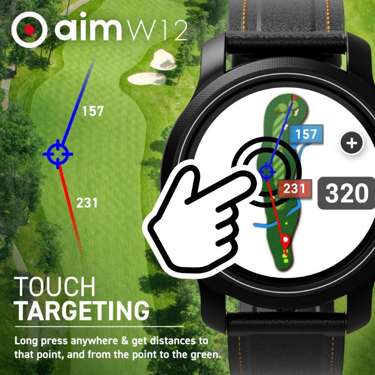 Golfbuddy aim W12 golfhorloge - GPS horloge