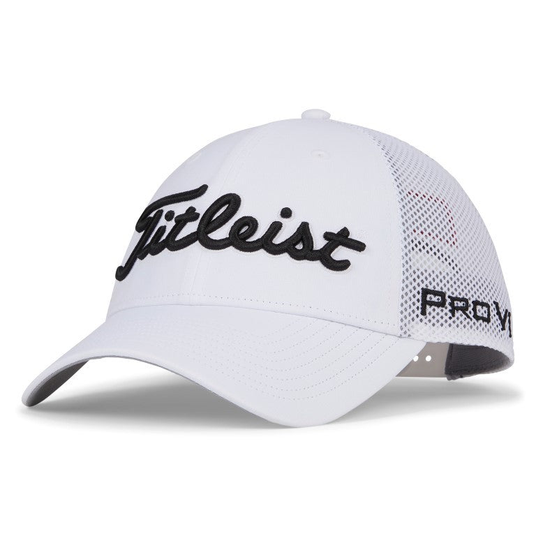 Titleist Tour Performance Mesh Cap - golfpet | kleur: Wit-zwart
