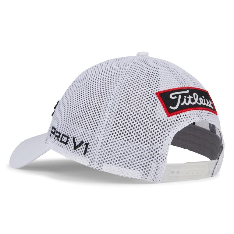Titleist Tour Performance Mesh Cap - golfpet | kleur: Wit-zwart