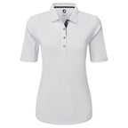 FootJoy Half Sleeve Solid Pique - dames golf poloshirt | kleur: Wit