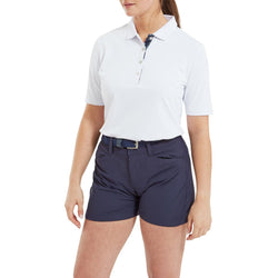FootJoy Half Sleeve Solid Pique - dames golf poloshirt | kleur: Wit
