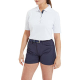 FootJoy Half Sleeve Solid Pique - dames golf poloshirt | kleur: Wit