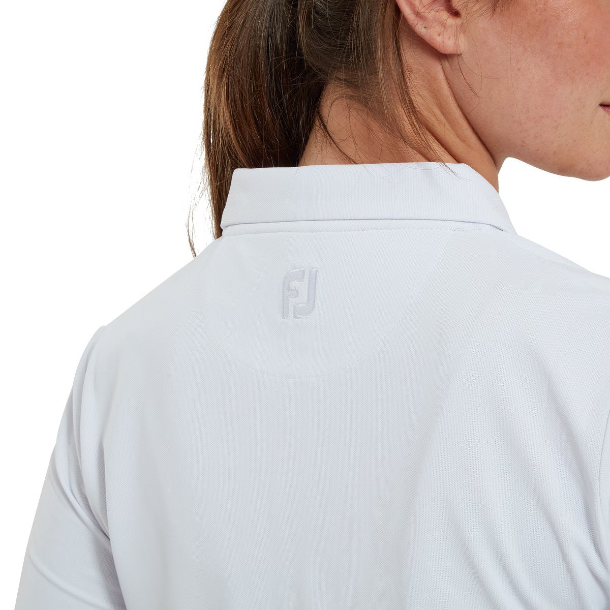 FootJoy Half Sleeve Solid Pique - dames golf poloshirt | kleur: Wit