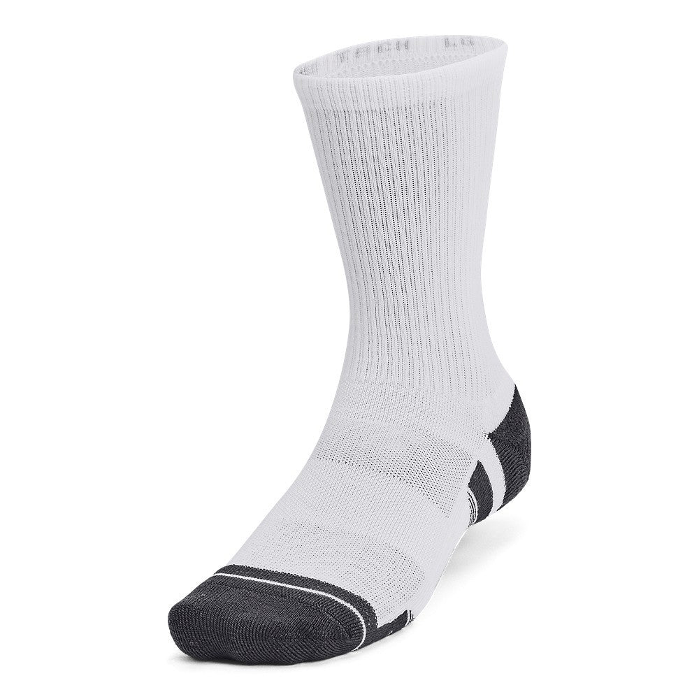 Under Armour Performance Tech Crew golfsokken 3 paar | kleur: Wit