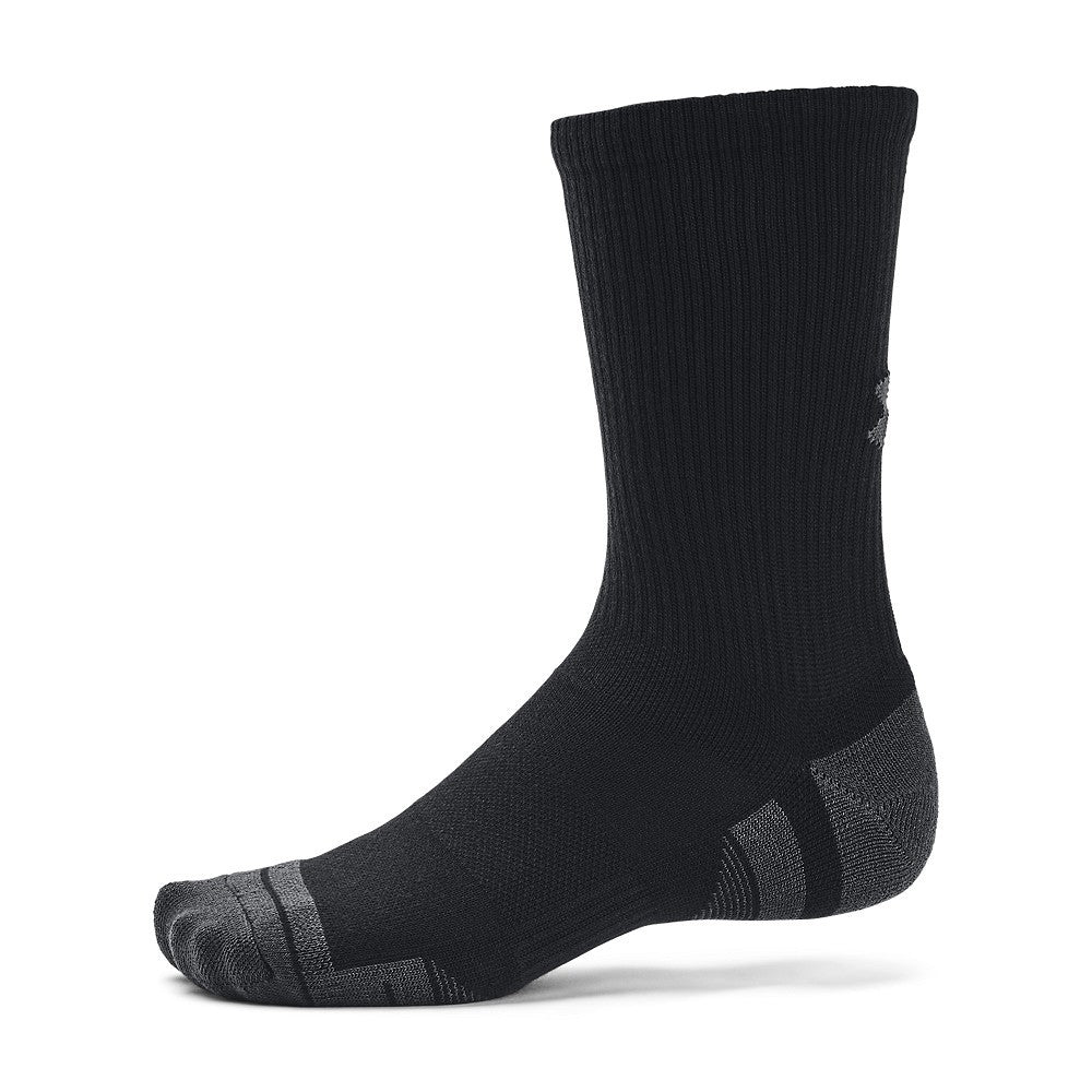 Under Armour Performance Tech Crew golfsokken 3 paar | kleur: Zwart