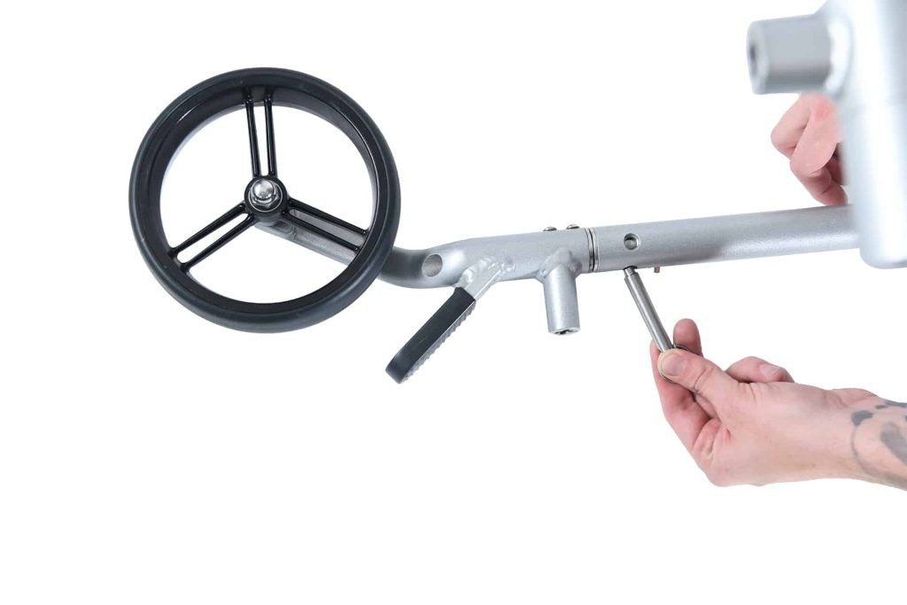 At-hena Go Flat Remote Elektrische Golftrolley 45 Holes | kleur: Zilver