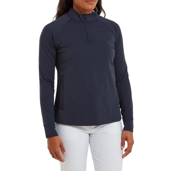FootJoy Half-Zip Midlayer - dames golf pullover (marineblauw)