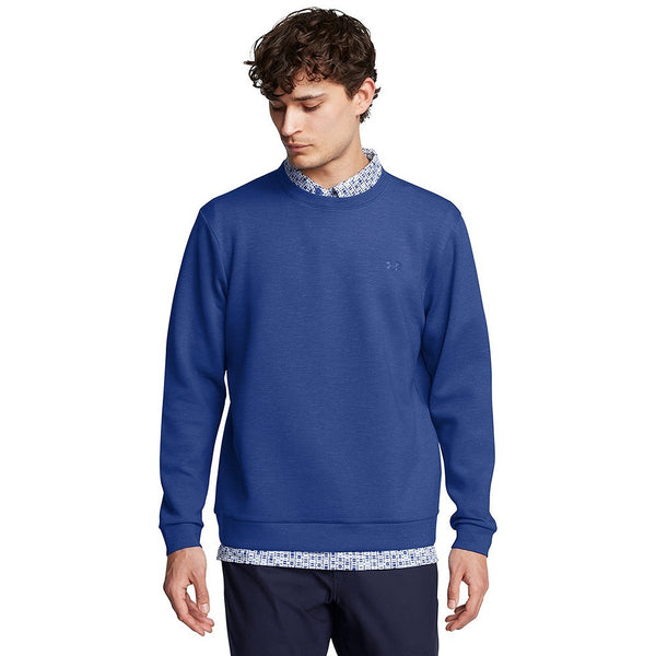 Under Armour Drive Midlayer Crew - heren golf pullover (blauw)