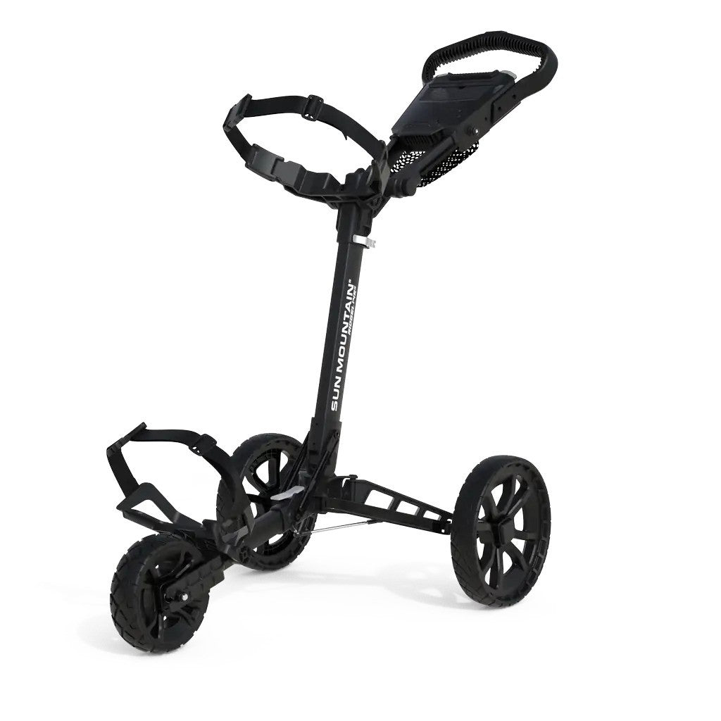 Sun Mountain Ridgeline 3 compacte golftrolley - golfkar | kleur: Zwart
