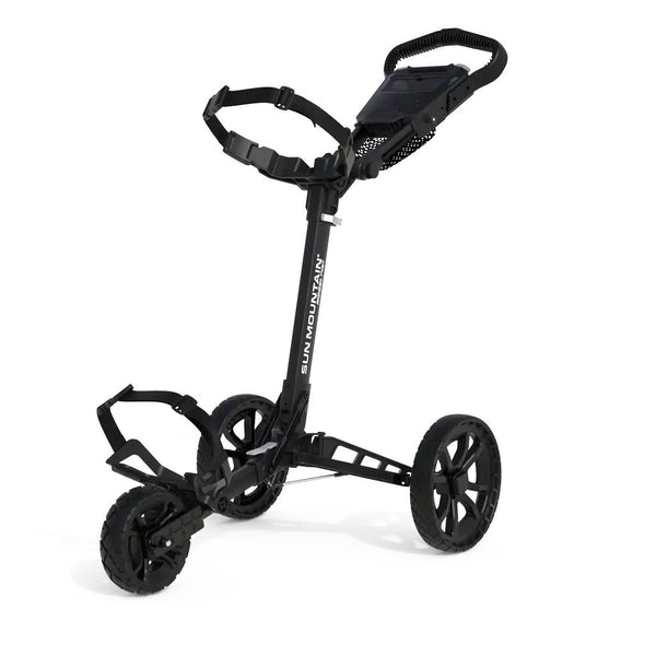 Sun Mountain Ridgeline 3 compacte golftrolley - golfkar | kleur: Zwart