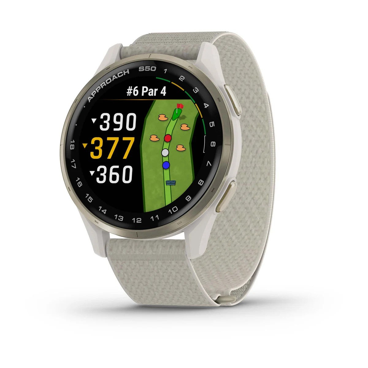 Garmin Golf-GPS golfhorloge Approach S50 | kleur: Ivoor