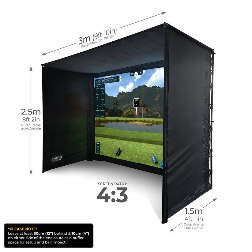 SimSpace ProGolf Indoor – Professionele Indoor golfkooi