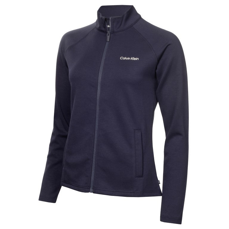 Calvin Klein Blanco Full Zip dames golfvest (marineblauw)