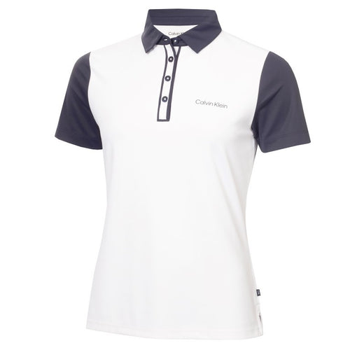 Calvin Klein Leigh Short Sleeve dames golf poloshirt (wit)