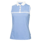 Calvin Klein Bellevue mouwloos dames golf poloshirt | kleur: Blauw