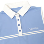 Calvin Klein Bellevue mouwloos dames golf poloshirt | kleur: Blauw
