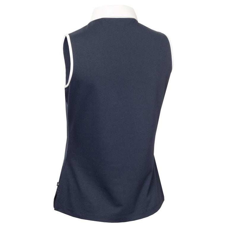 Calvin Klein Bellevue mouwloos dames golf poloshirt | kleur: Marineblauw