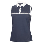 Calvin Klein Bellevue mouwloos dames golf poloshirt | kleur: Marineblauw