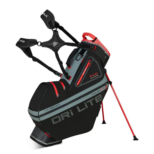 Big Max Dri Lite Hybrid Tour golftas - standbag | kleur: Zwart-grijs-rood