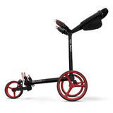 Big Max Blade IP2 – Plat Opvouwbare 3-Wiel Golftrolley | kleur: Zwart-rood