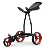 Big Max Blade IP2 – Plat Opvouwbare 3-Wiel Golftrolley | kleur: Zwart-rood