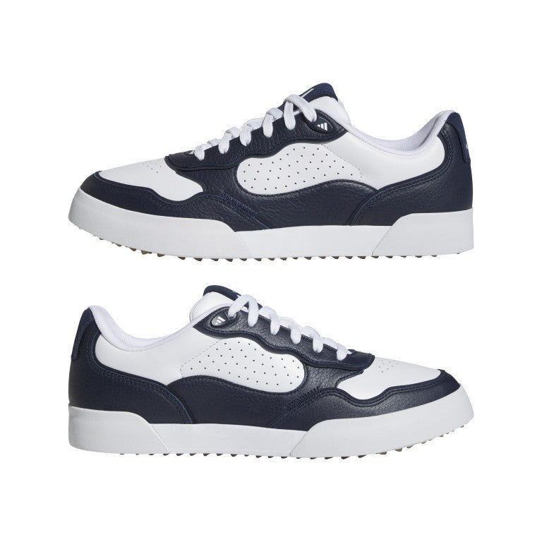 adidas RETROCROSS 25 heren golfschoen (wit-marineblauw)