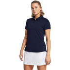 Under Armour Playoff dames golfpolo met korte mouwen | kleur: Marineblauw
