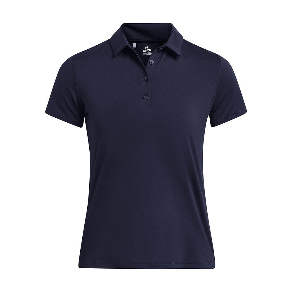 Under Armour Playoff dames golfpolo met korte mouwen | kleur: Marineblauw