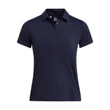 Under Armour Playoff dames golfpolo met korte mouwen | kleur: Marineblauw