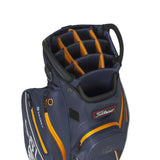 Titleist Cart 14 StaDry waterdichte golftas - cartbag (marineblauw-oranje)