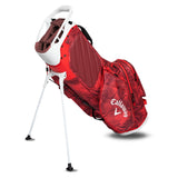 Callaway Fairway 14 Hyper Dry golf standbag - Hybride draagtas (rood-palmprint)