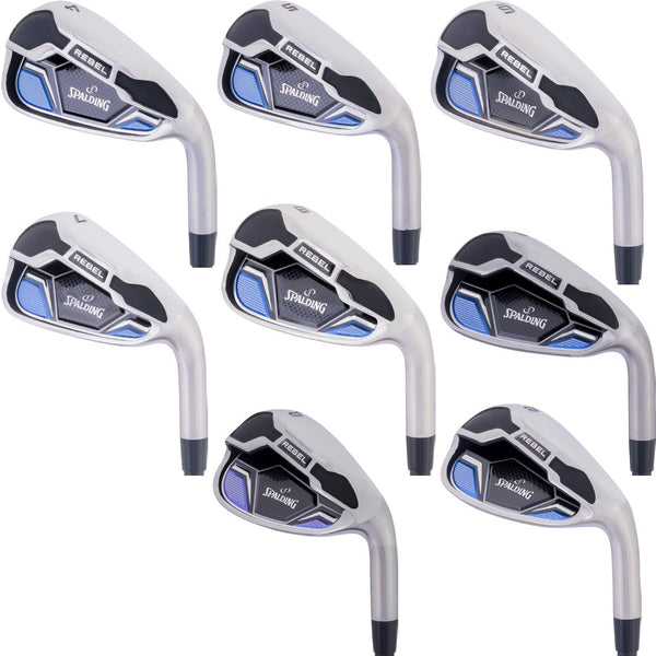 Spalding Rebel Men's 8-Piece Golf Iron Set with KBS MAX Ultralite Steel Shaft