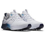 Chaussure de golf Footjoy Hyperflex Carbon pour homme (blanc-bleu marine)