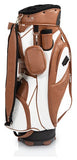 Jucad Style golftas - cartbag (bruin-wit)
